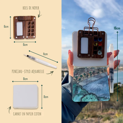 Le Coffret Nomade – Aquarelles Vagabondes
